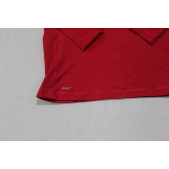 Nike Pro Red Women Sweater Mock Neck Nike Fit Size Large - Picture 3 of 10